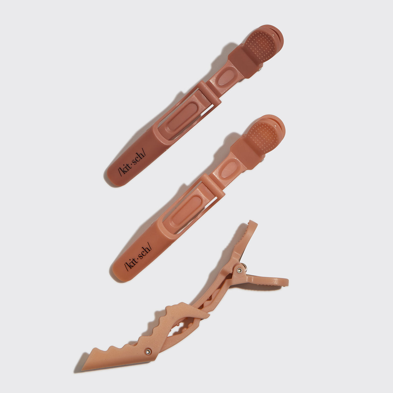 Pinzas cocodrilo antideslizantes 3uds - Multicolor