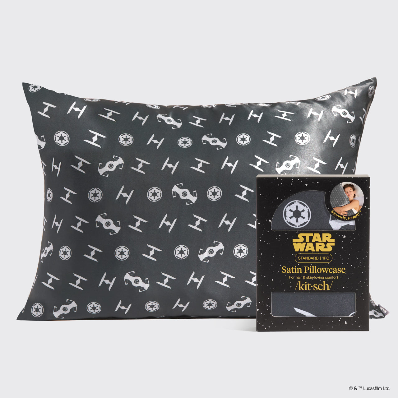 Star Wars™ & Kitsch Funda de almohada de satén Imperio Galáctico