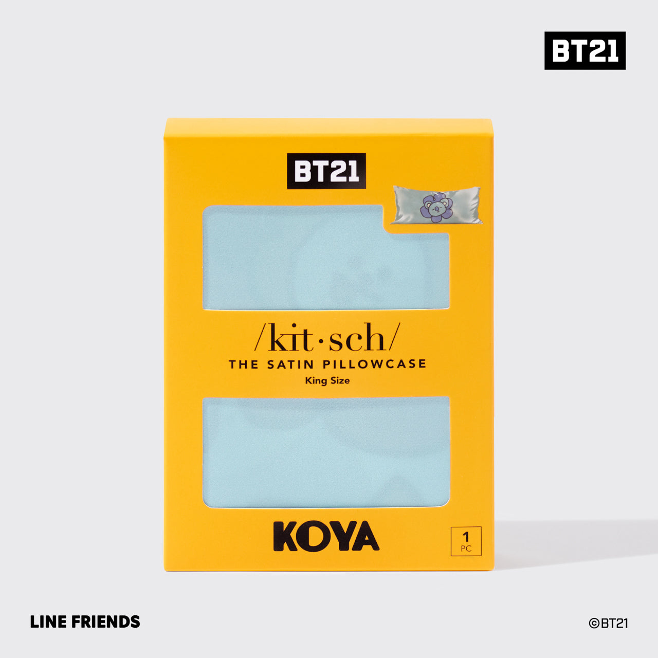 Kitsch x BT21 Satin Pillowcase in KOYA - King