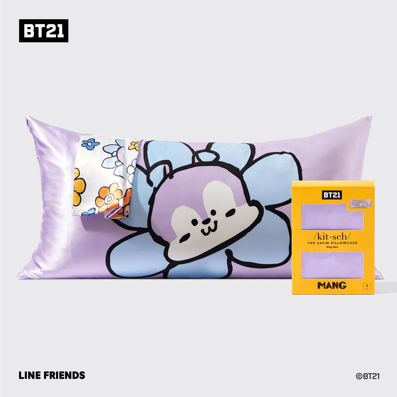Kitsch x BT21 Funda de almohada MANG - King