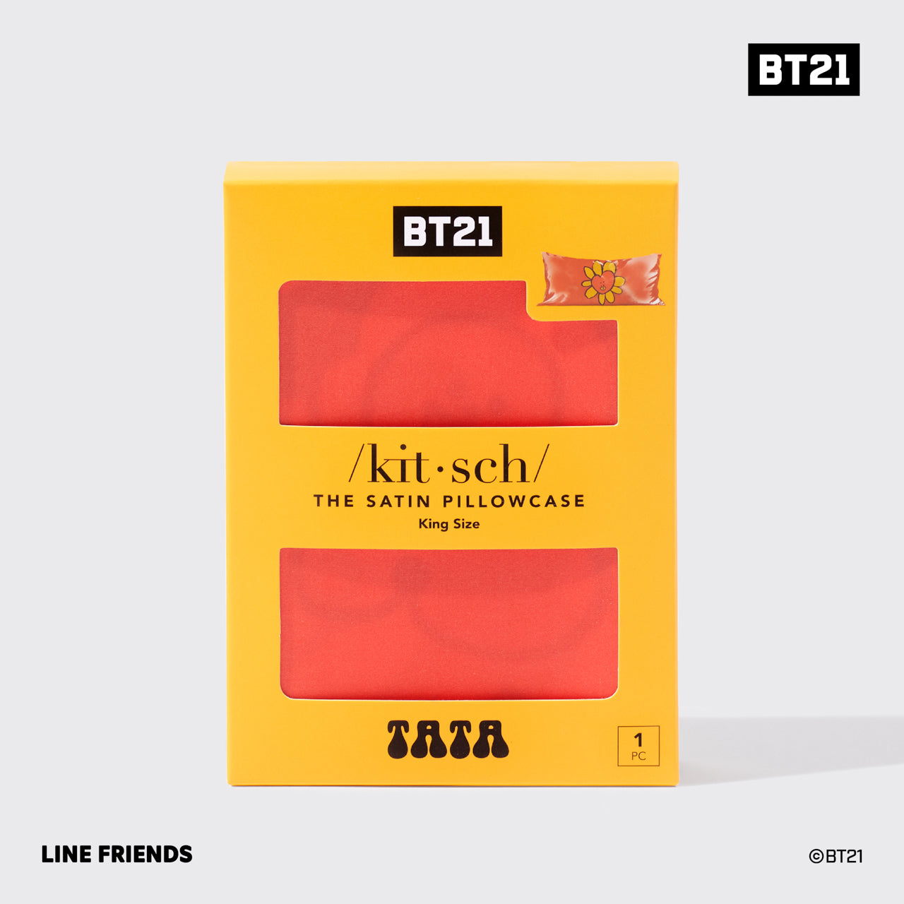 Kitsch x BT21 Funda de almohada TATA - King