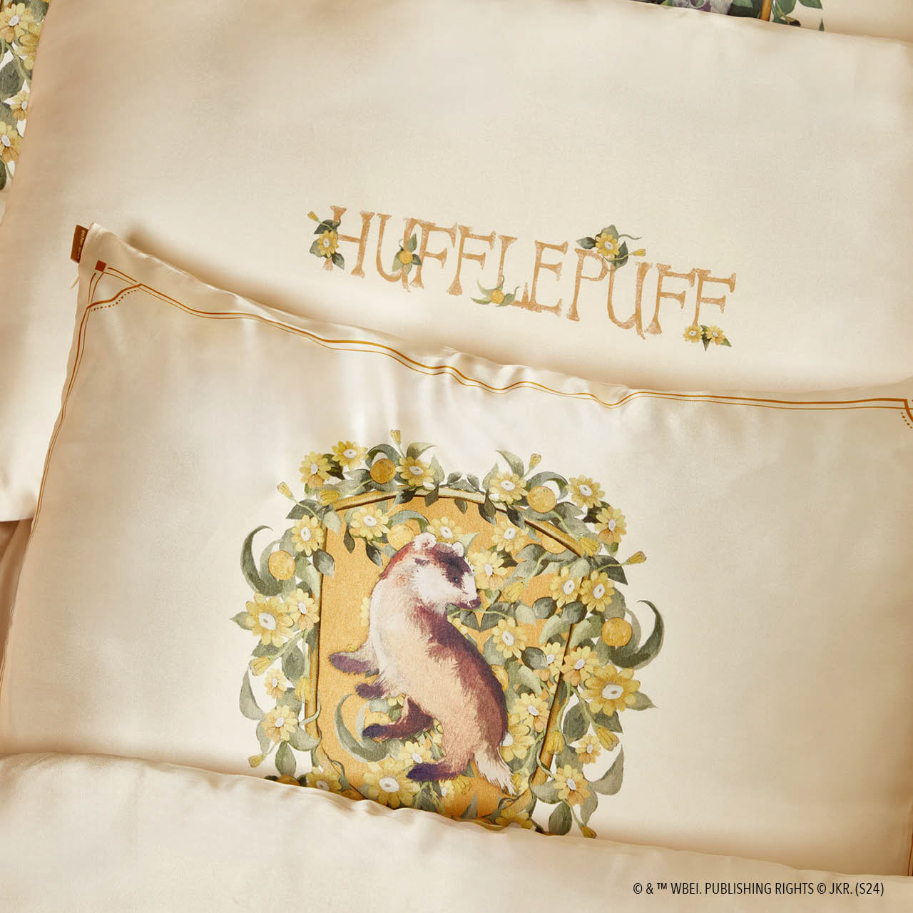 Kitsch x Harry Potter Federa di raso Tassorosso - King
