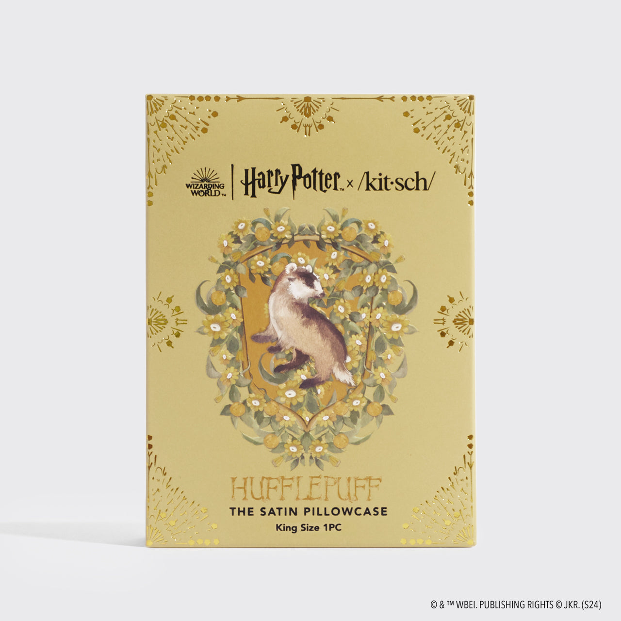 Kitsch x Harry Potter Federa di raso Tassorosso - King