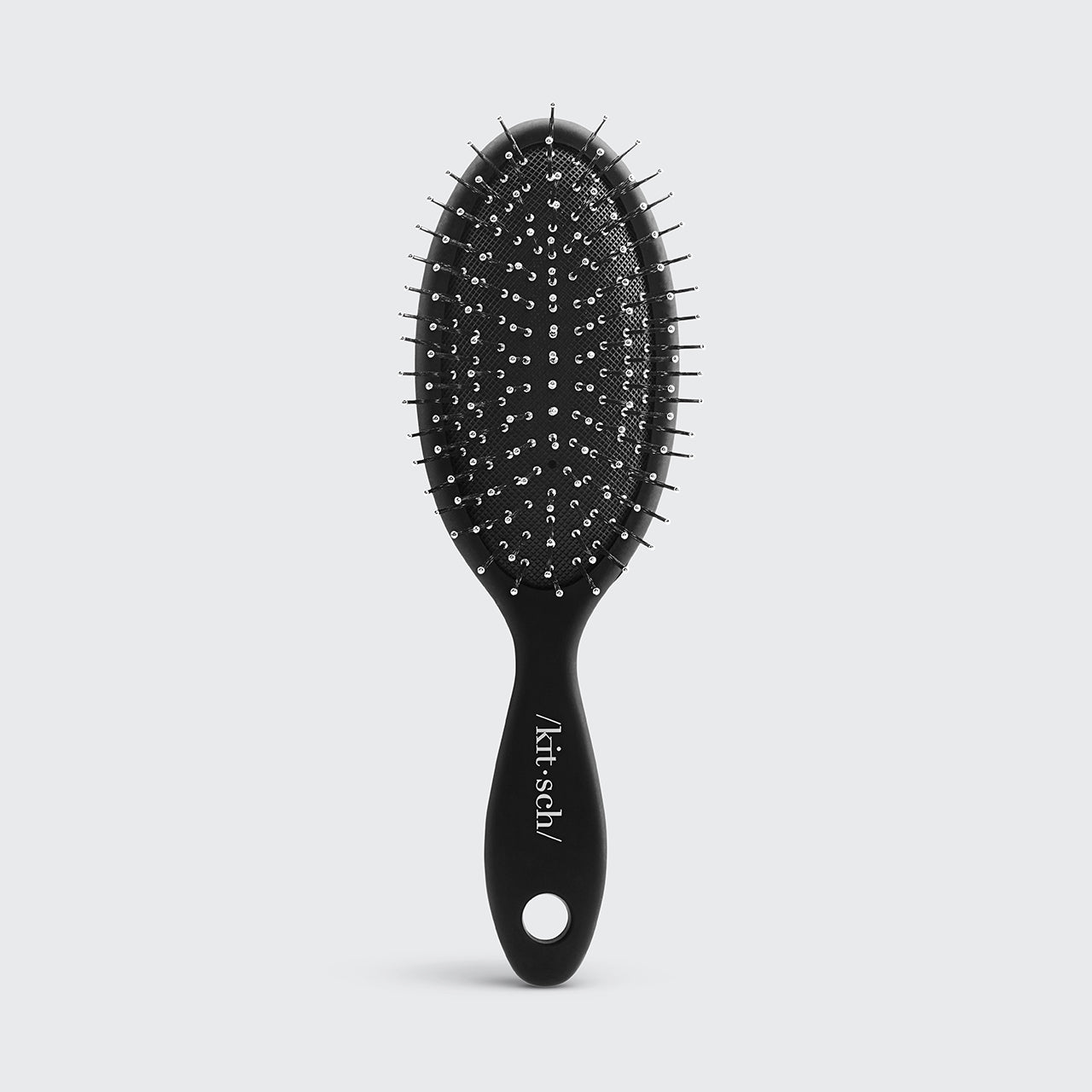 Mini brosse à cheveux de voyage en poils métalliques