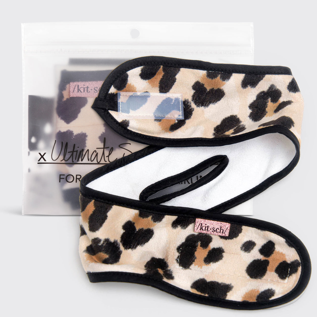 Cerchietto spa in microfibra - Leopardo