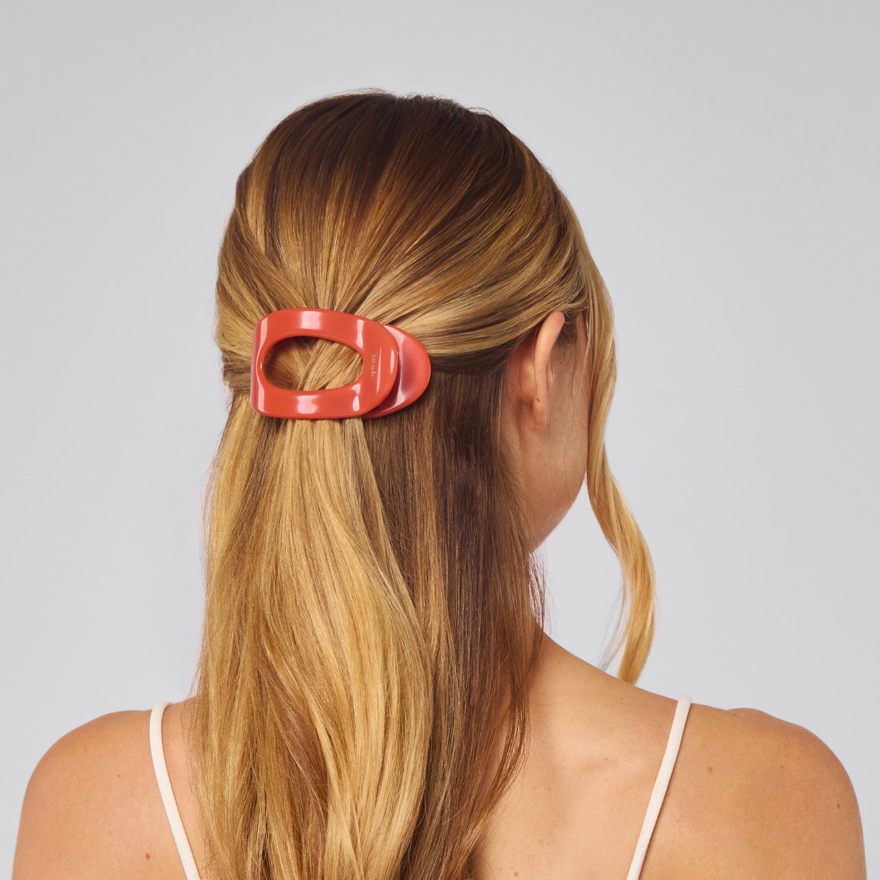 Clip nuage plat - Cerise | Moyenne