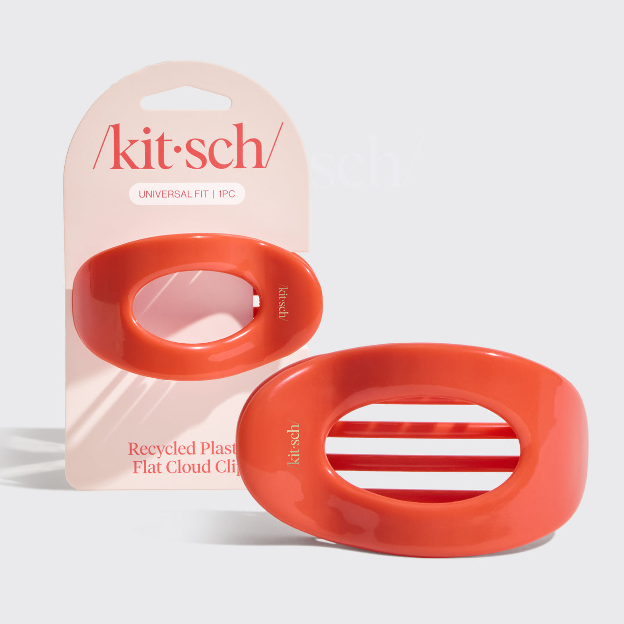 Clip nuage plat - Cerise | Moyenne