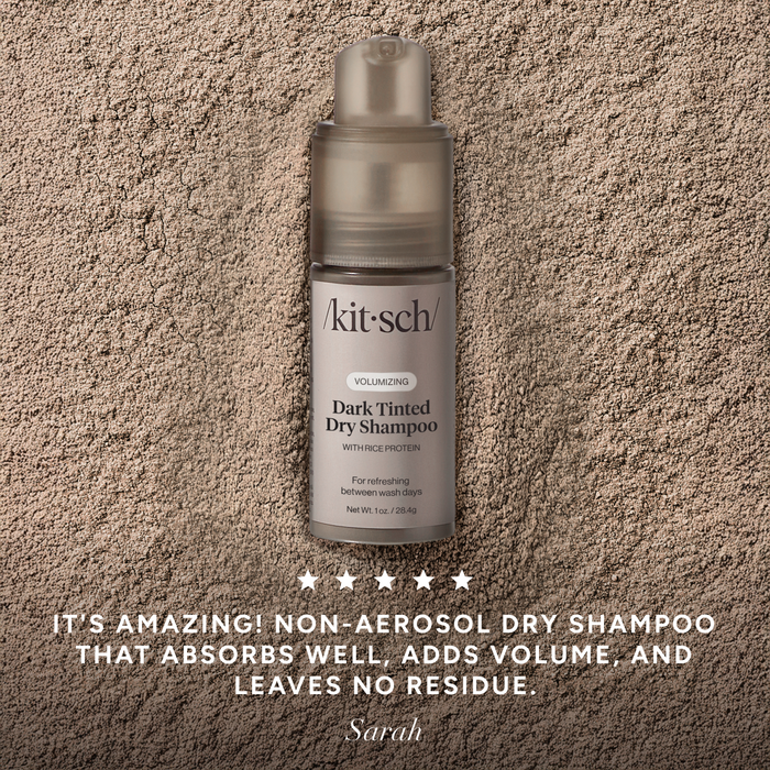 Volumisierendes Reisprotein-Trockenshampoo mit Pumpe - für dunkles Haar