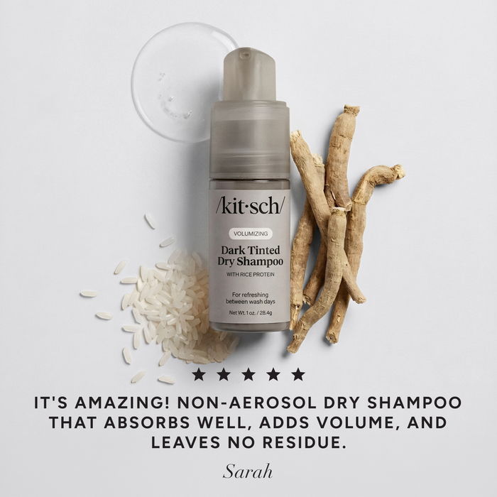 Shampooing sec volumineux aux protéines de riz - teinté foncé 1 oz