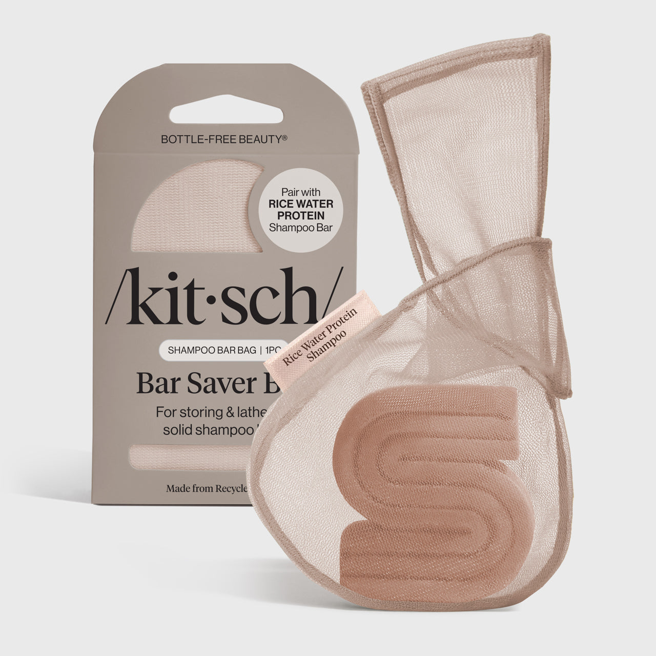 Sacchettino porta shampoo - Acqua di riso - Grigio