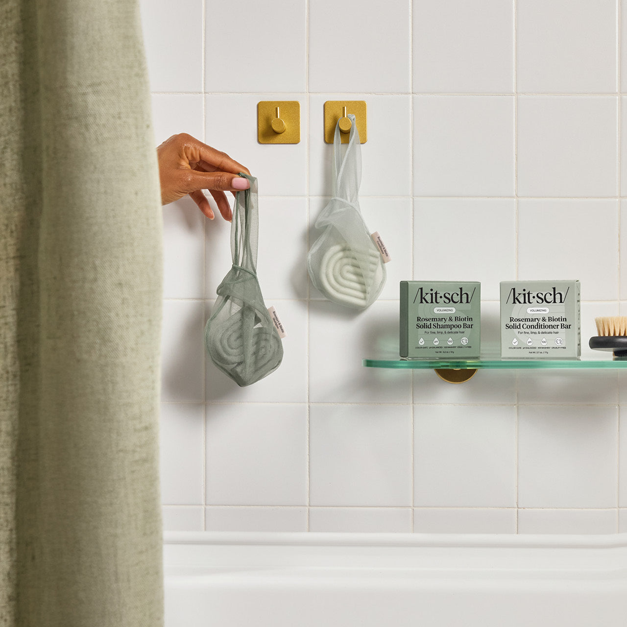 Shampoo-Beutel - Rosmarin und Biotin - Grün