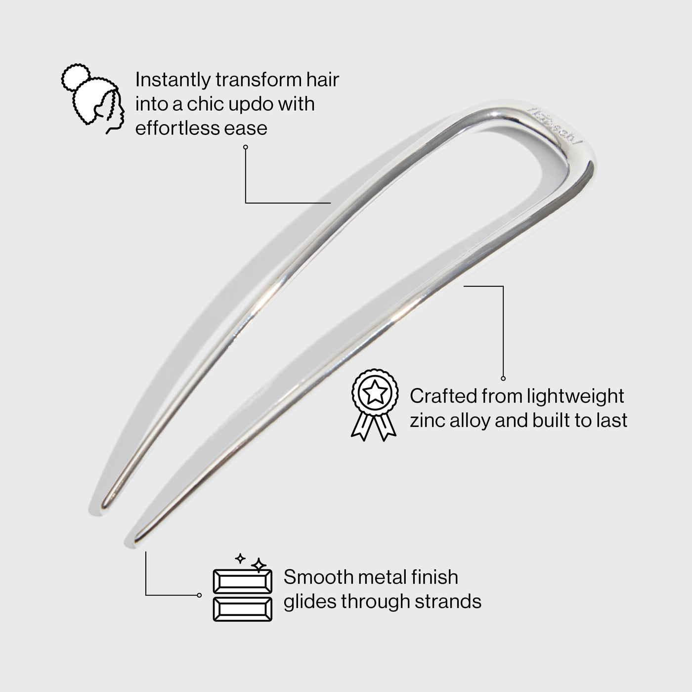 Épingle à cheveux - Argent