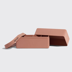 Estuche de viaje con 4 compartimentos - Terracota