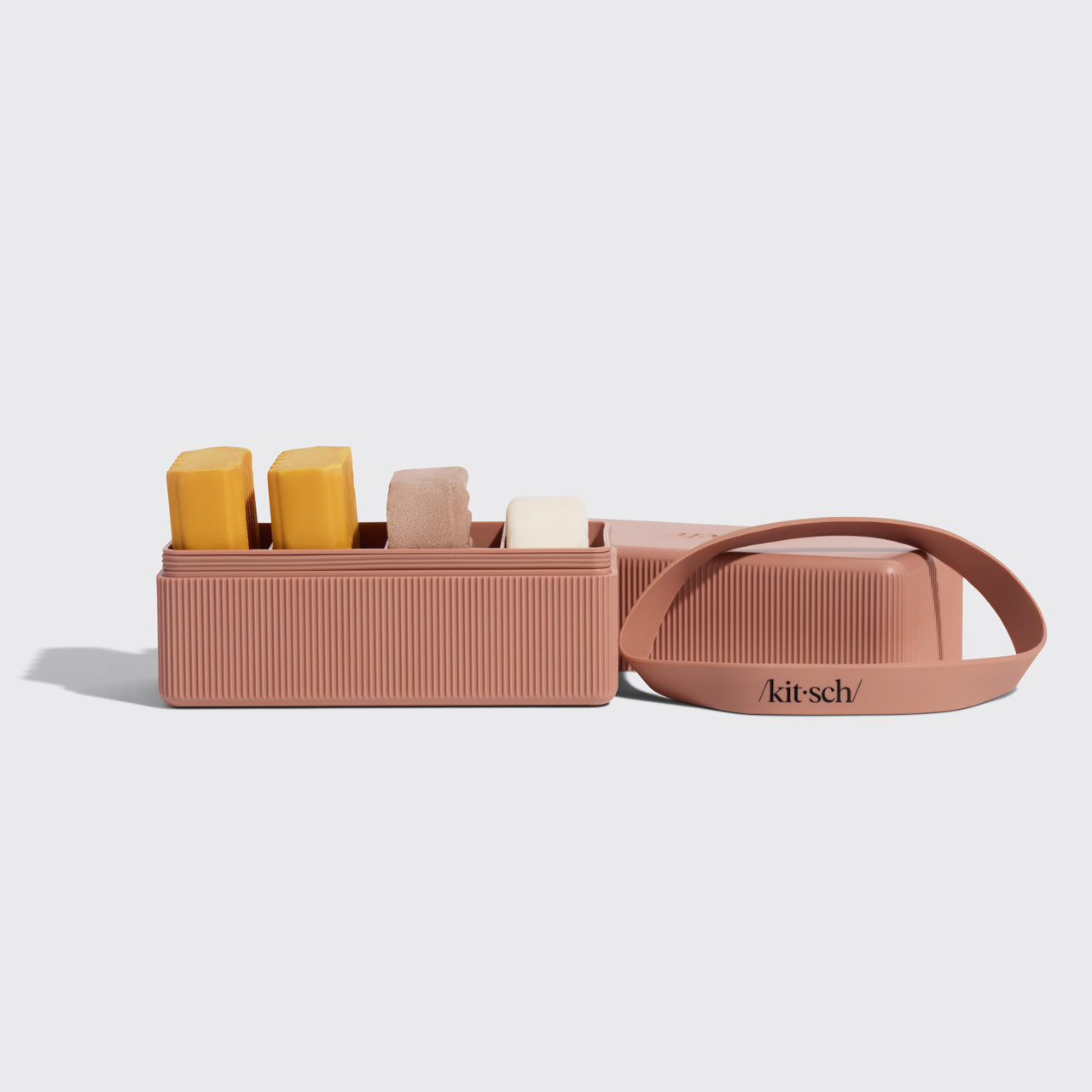 Estuche de viaje con 4 compartimentos - Terracota