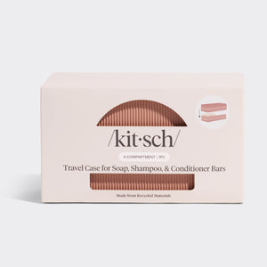Estuche de viaje con 4 compartimentos - Terracota