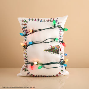 The Grinch x Kitsch Satin Pillowcase in Whoville