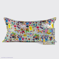Lisa Frank x Kitsch Taie d'oreiller en satin he Fantastic World of Lisa Frank - King