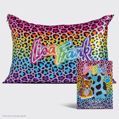 Lisa Frank x Kitsch Federa in raso Rainbow Leopard - King