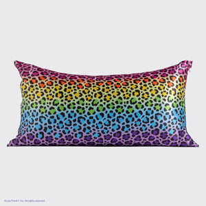 Lisa Frank x Kitsch King Satin Pillowcase in Rainbow Leopard - King
