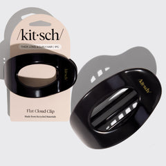 Clip nuage plat Noir - Grande