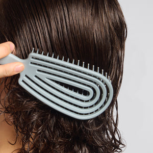 Brosse démêlante flexible bleu brume
