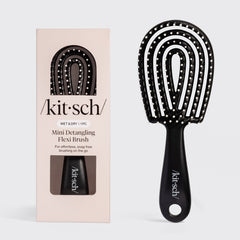 Cepillo desenredante flexible mini - Negro