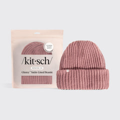 Gorro con forro de satén Glazey™ en blush