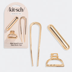 Set Mini: forcina francese e pinze in metallo – Oro