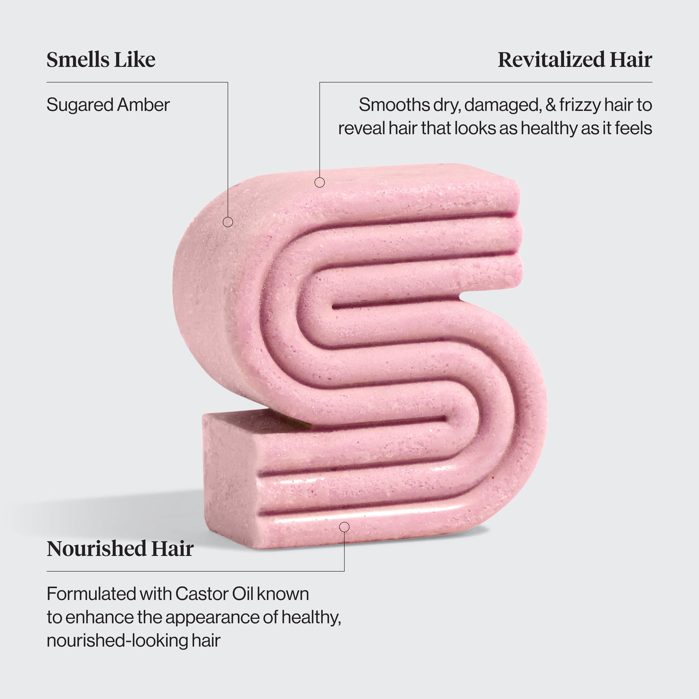 Barre de shampooing nourrissante à l'huile de ricin