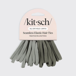 Conjunto de 20 unidades de elásticos de nylon ecológicos - Eucalipto