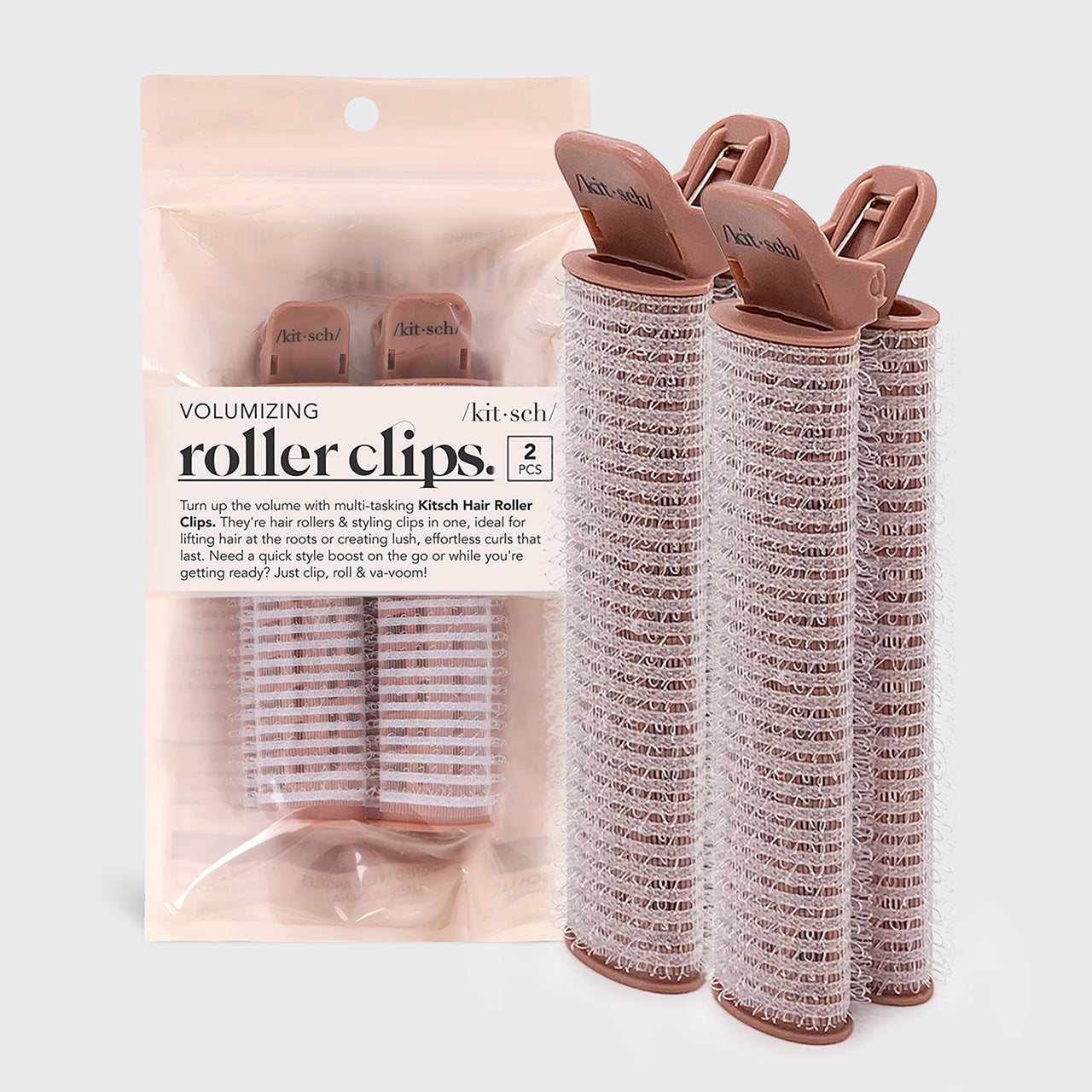 Set 2 uds de rodillos voluminizadores - Terracota