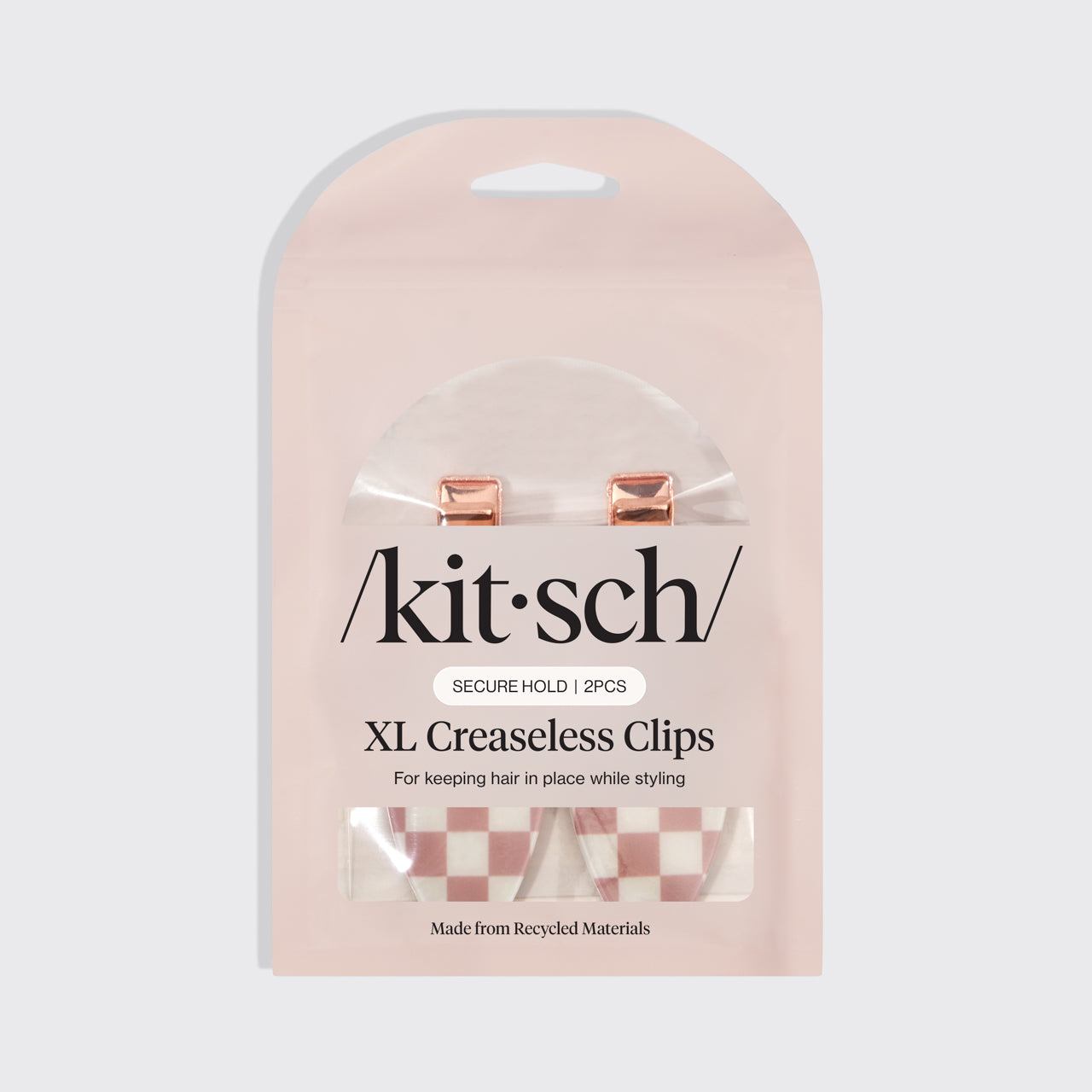 Lot de 2 pinces sans pli XL – Terracotta à Carreaux