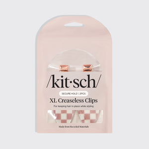 Lot de 2 pinces sans pli XL – Terracotta à Carreaux