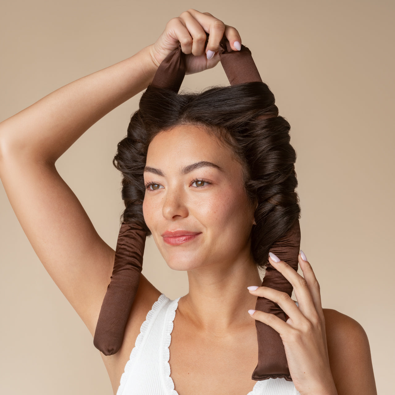 Modelador de cabelo XL sem calor - Chocolate