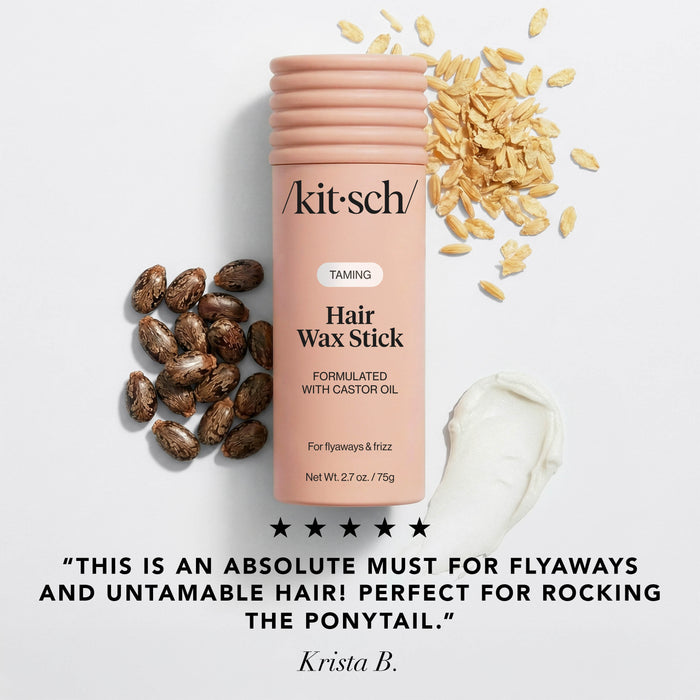 Cera para cabelo em bastão com óleo de rícino