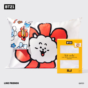 Funda de almohada de satén Kitsch x BT21 - RJ