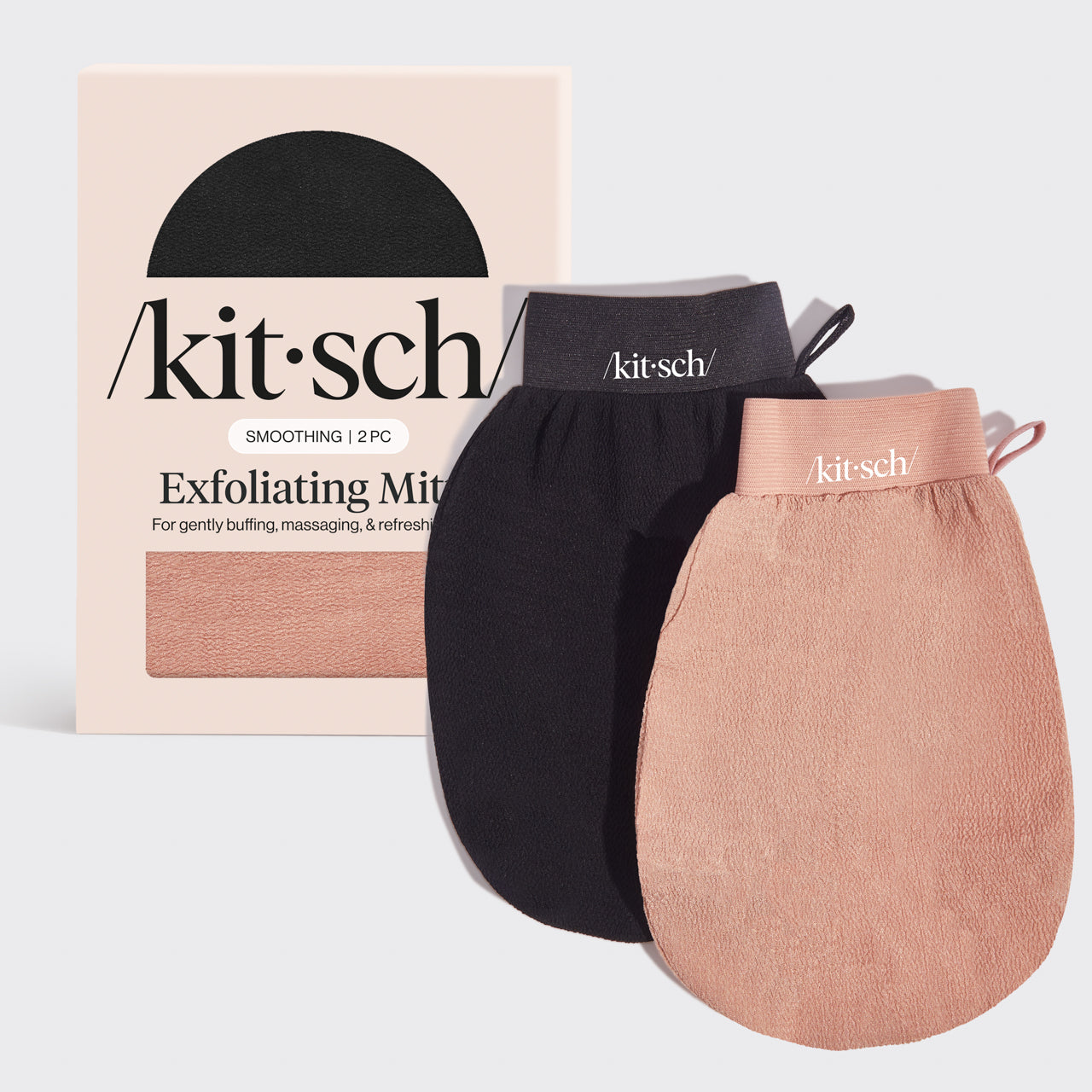 Peeling-Handschuh 2tlg. - Schwarz & Terracotta