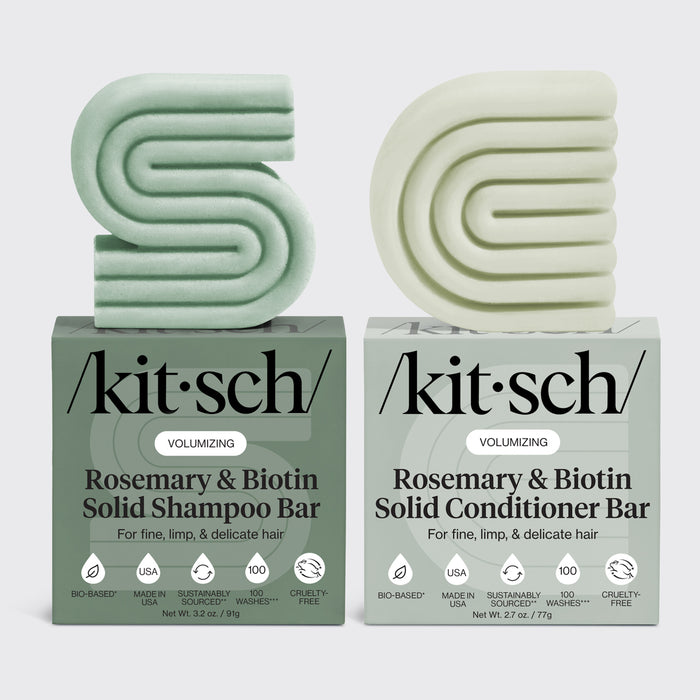 Shampooing et conditionneur volumineux au romarin et à la biotine