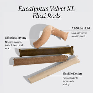 Conjunto de 4 peças de varas flexíveis Velvet XL - Eucalipto