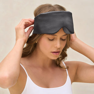 Antifaz contorneado tipo almohada color gris marengo