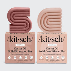 Combo de xampu e condicionador nutritivo com óleo de rícino