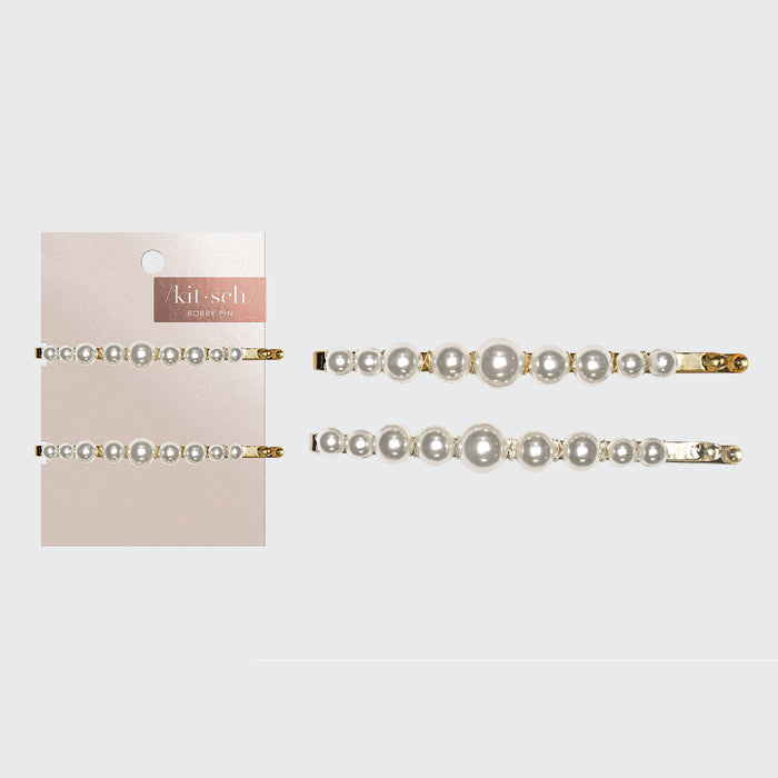 Horquillas de perla 2uds