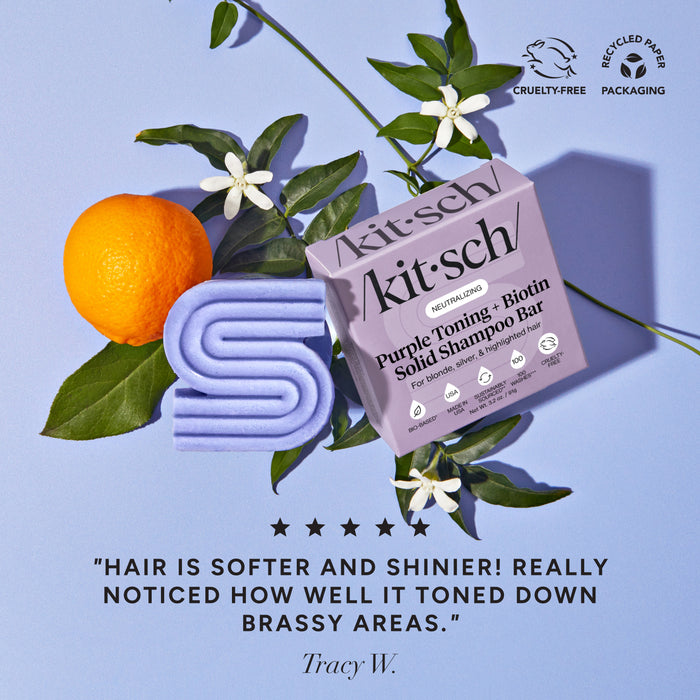 Shampoo e condicionador tonalizante roxo para cabelos tingidos e grisalhos