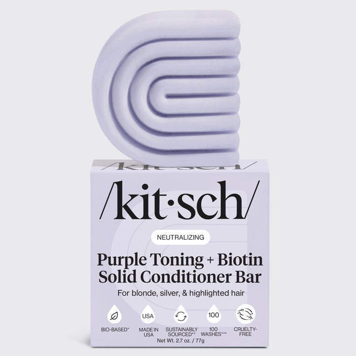 Barra de amaciador tonificante púrpura para cabelos pintados e grisalhos