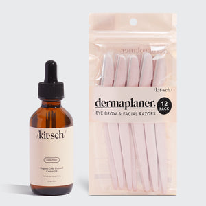 100% Olio di ricino 2 oz + Dermaplaner ecologico in omaggio