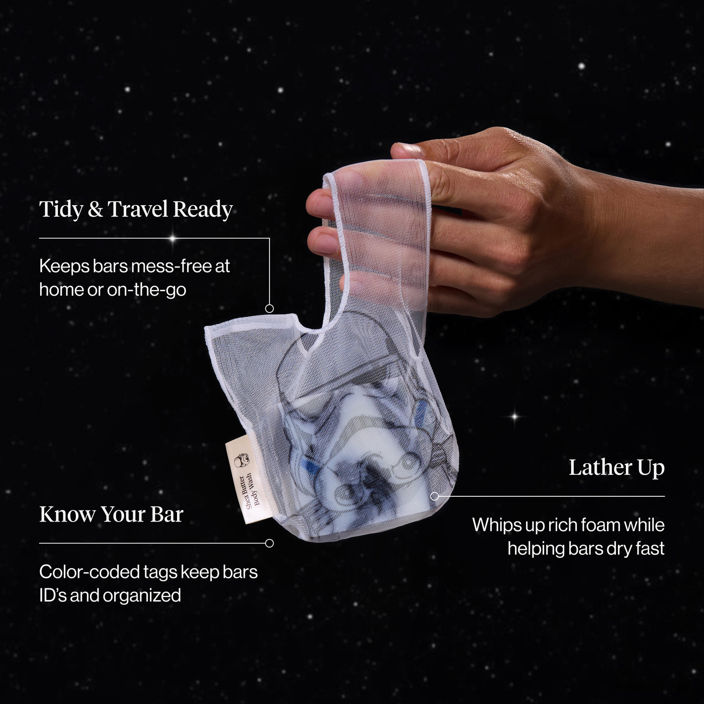 Star Wars™ & Kitsch Pochette pour savon solide - Stormtrooper