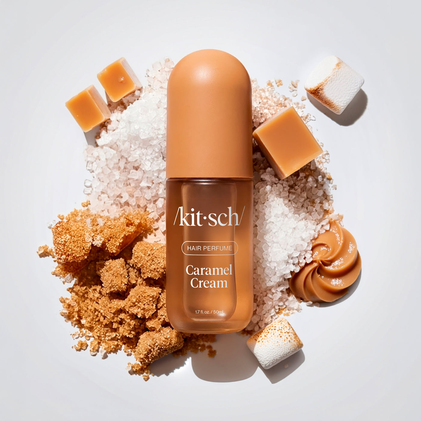 Kitsch Caramel Cream Hair & Body Perfume Mist bottle