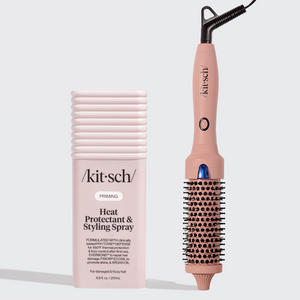 Heat Protectant + Thermal Round Brush Bundle