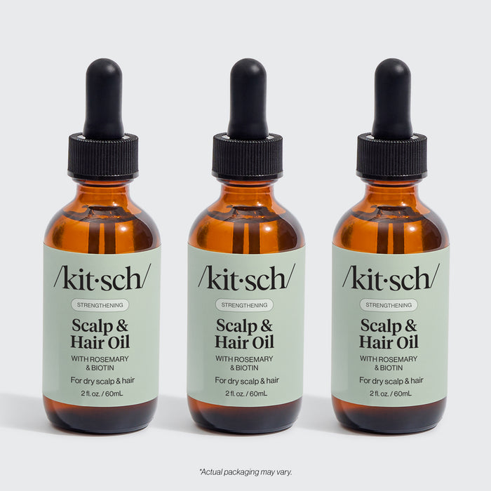 Óleo de Alecrim para Fortalecimento do Couro Cabeludo e do Cabelo com Biotina 3 Embalagens