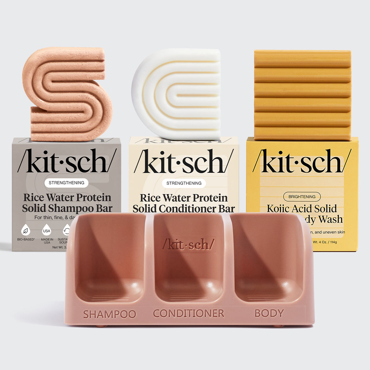 Rice Water Shampoo & Conditioner, Kojic Acid Wash, FREE Terracotta Soap Dish & FREE Shipping